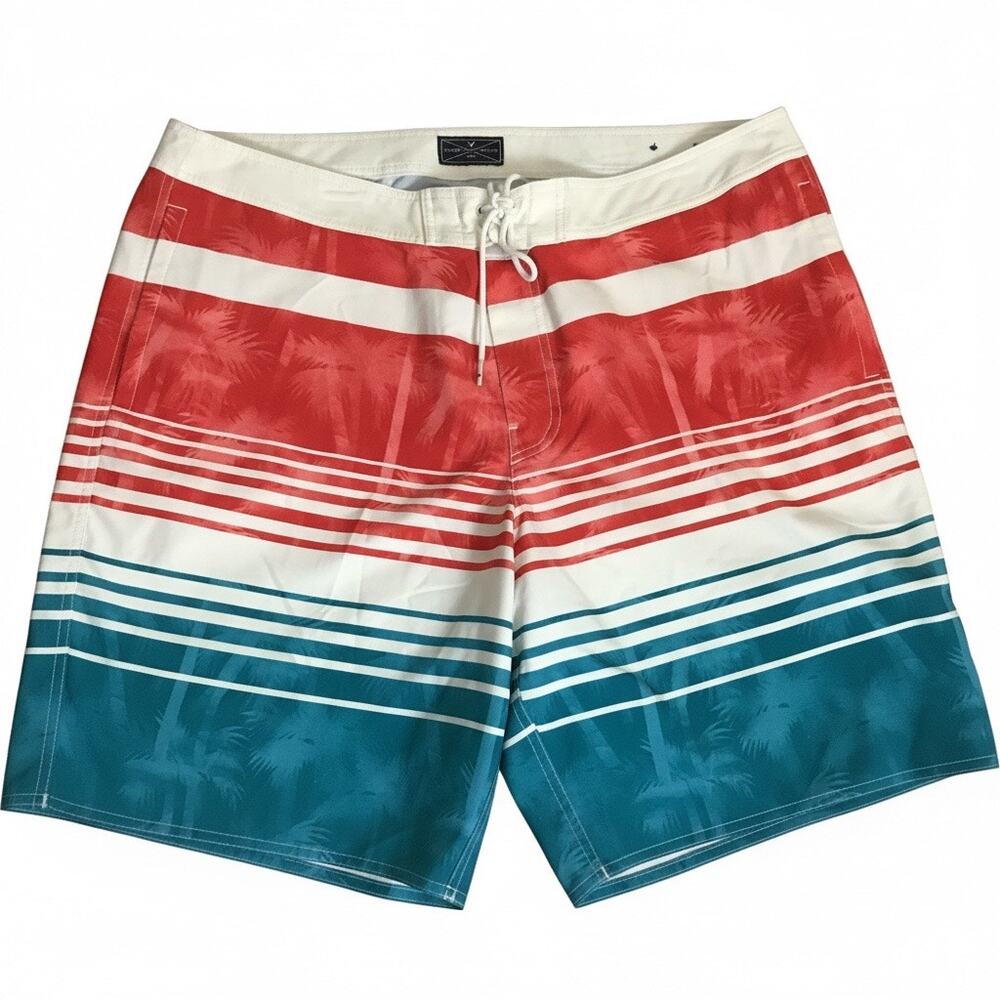 American Eagle men's striped  Surfing board shorts,drawstring waist Sz. XXL